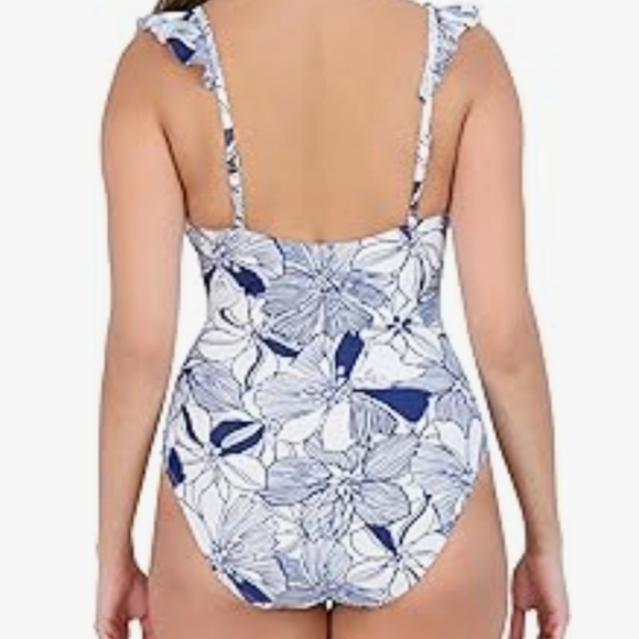 Stella Parker Women's One Piece Tummy Control Swimsuit size L NWT $108 - Picture 6 of 6